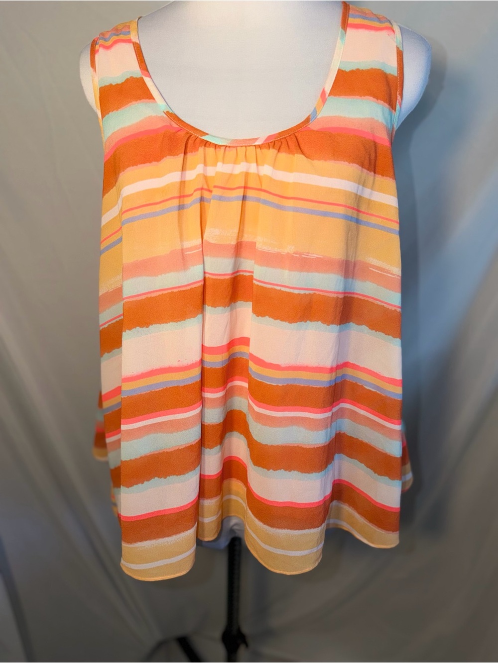 Anthropologie Meadow Rue "Merlon" striped sleeveless tank top